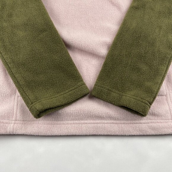 Columbia 1/4 Snap Up Fleece Pullover Girls L (14-16) Pink Brown Sweater - Picture 9 of 10